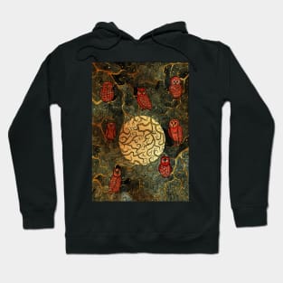 Owls. Gothic Mysteries Design. Hoodie